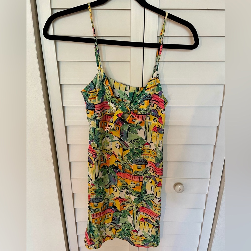 Forever 21 Tropical Town Spaghetti Strap Dress